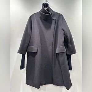 MaxMara Black and Gray Coat